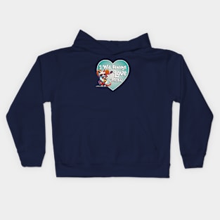 I Will Always Love Meow Kids Hoodie